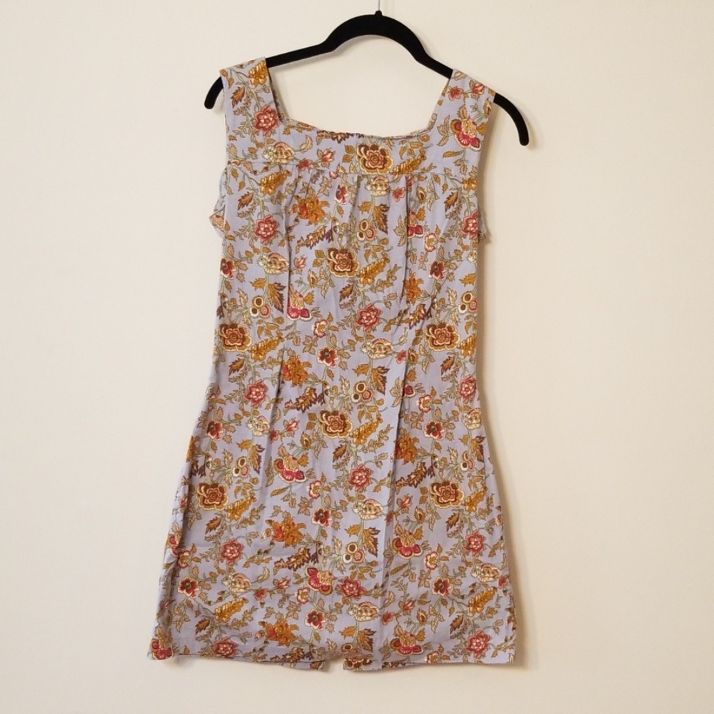 Vintage Floral Print Dress